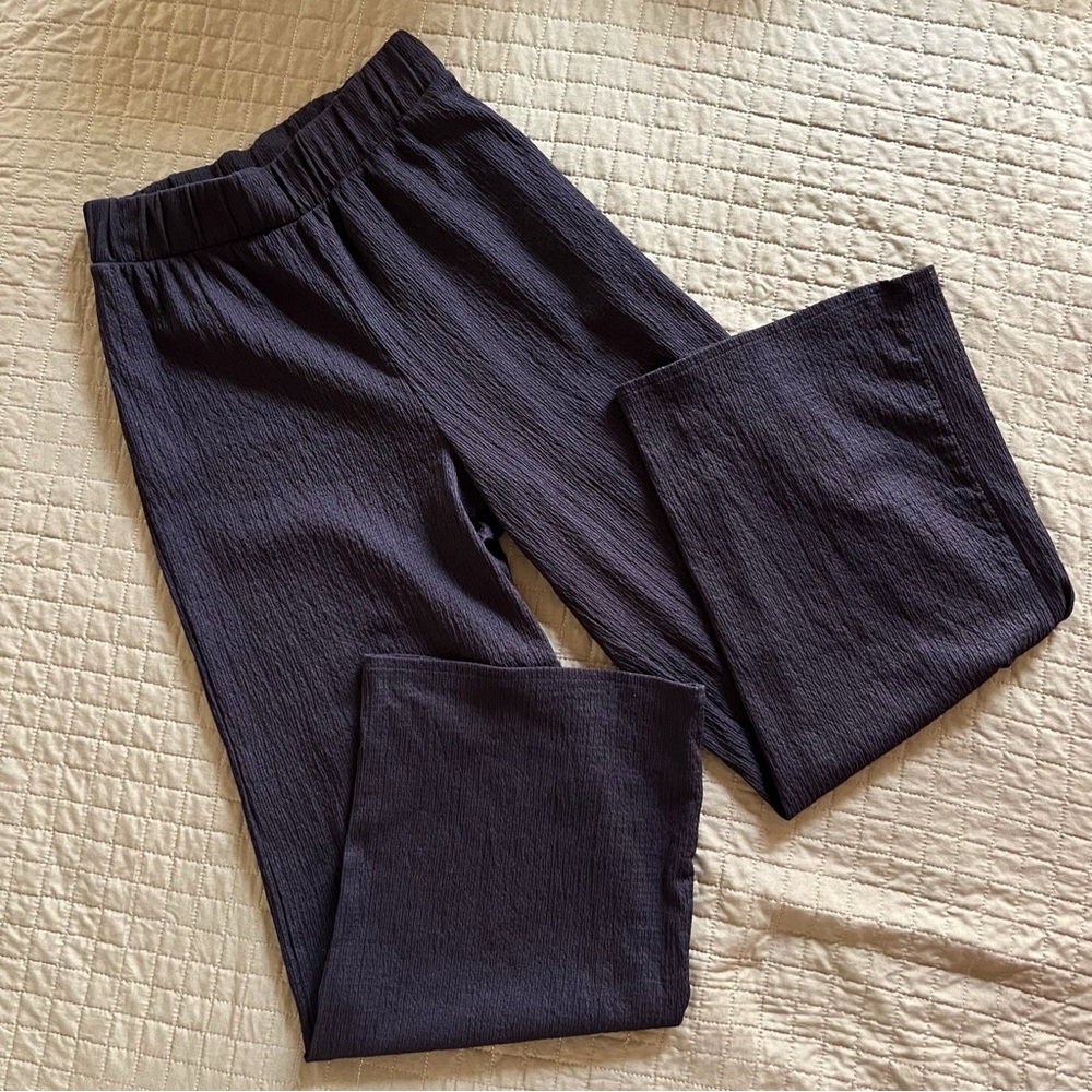 H&M Black Gauze Wide Leg Pants
